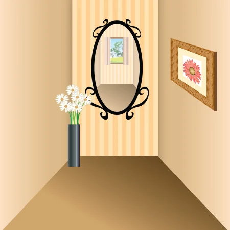 狭い場所の鏡
