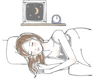 眠る女性