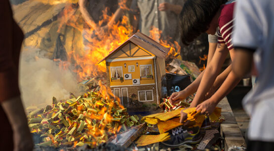 墓参りで行う「清明の儀」