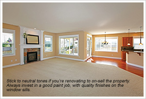 床の色や壁の色