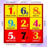 2025年11月のフライングスター風水チャート