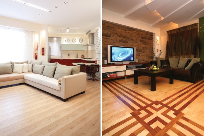 左右の部屋を比較